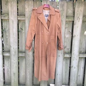Vintage 80’s/90’s COMINT Double-Breasted Leather Trench